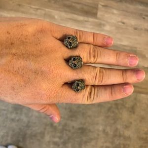 BCBG MaxAzria skull ring.